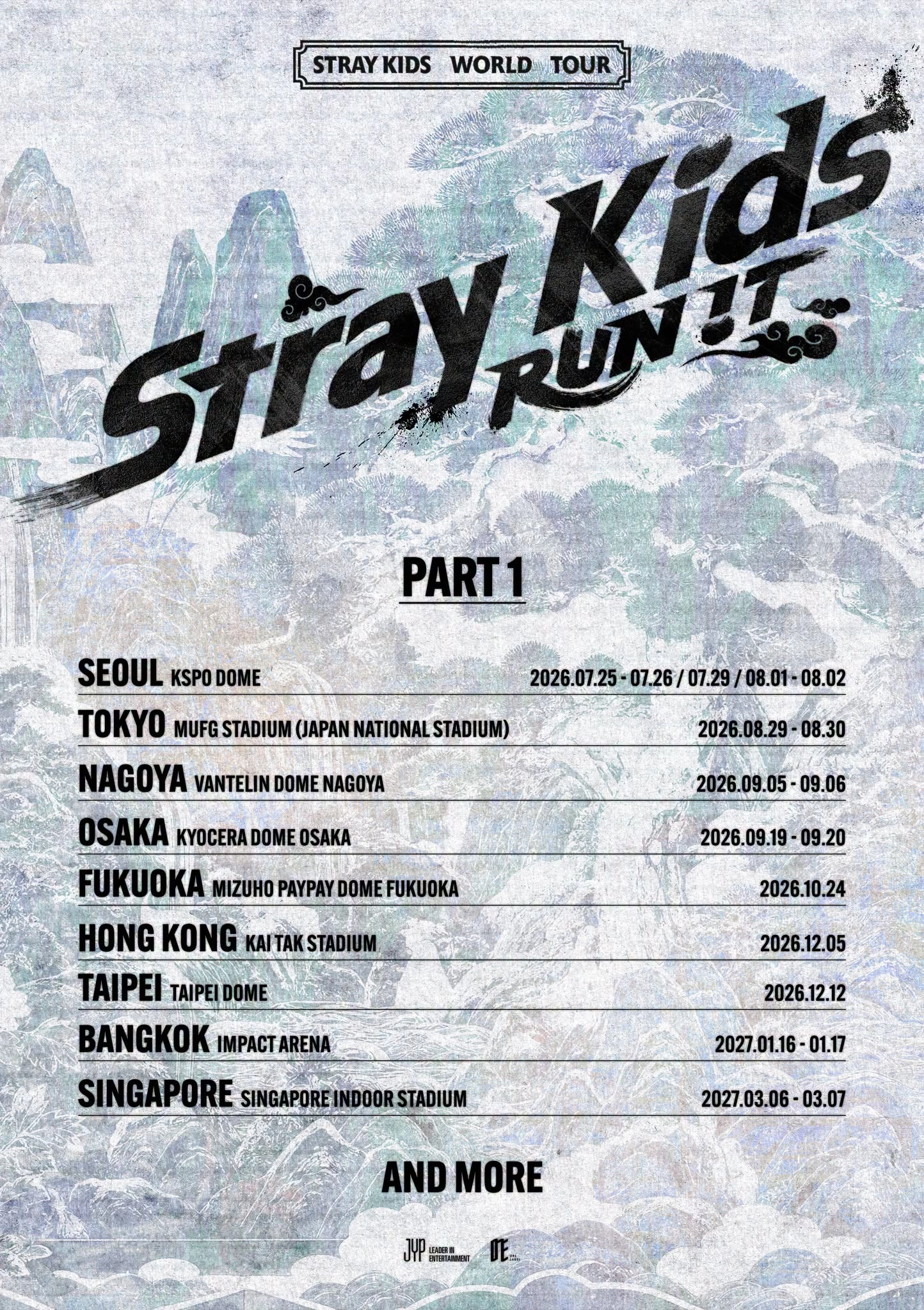 Stray Kids "RUN IT" World Tour 2026 Hong Kong
