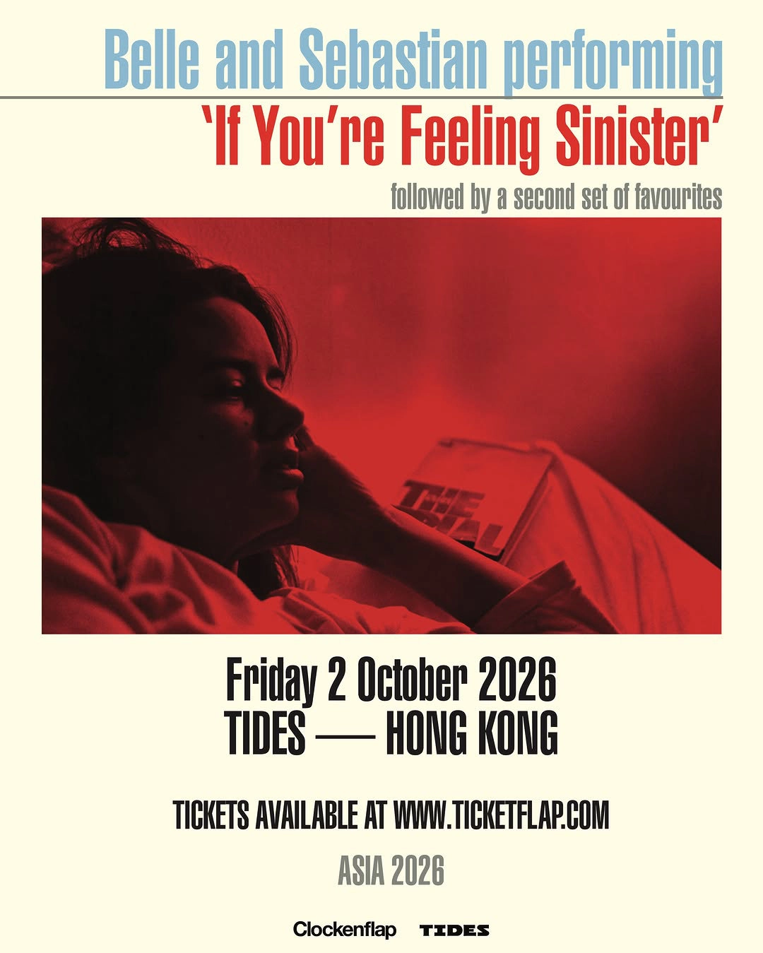Belle & Sebastian "If You're Feeling Sinister" Tour Hong Kong 2026